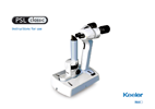 Keeler PSL Classic Portable Slit Lamp Instructions for Use